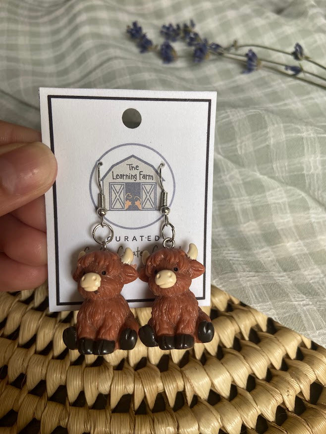 Highland Cow Earrings