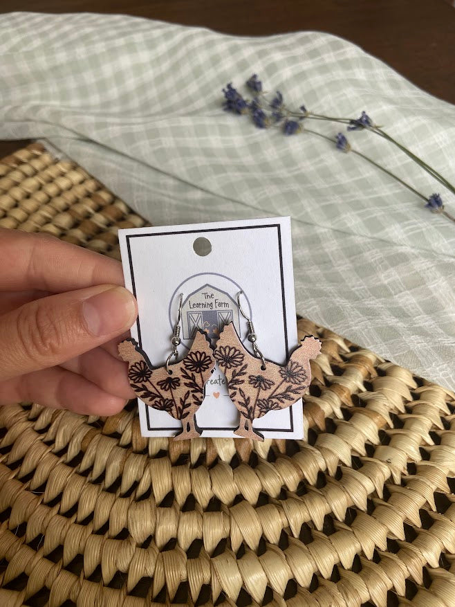 Stylish Chicken Earrings