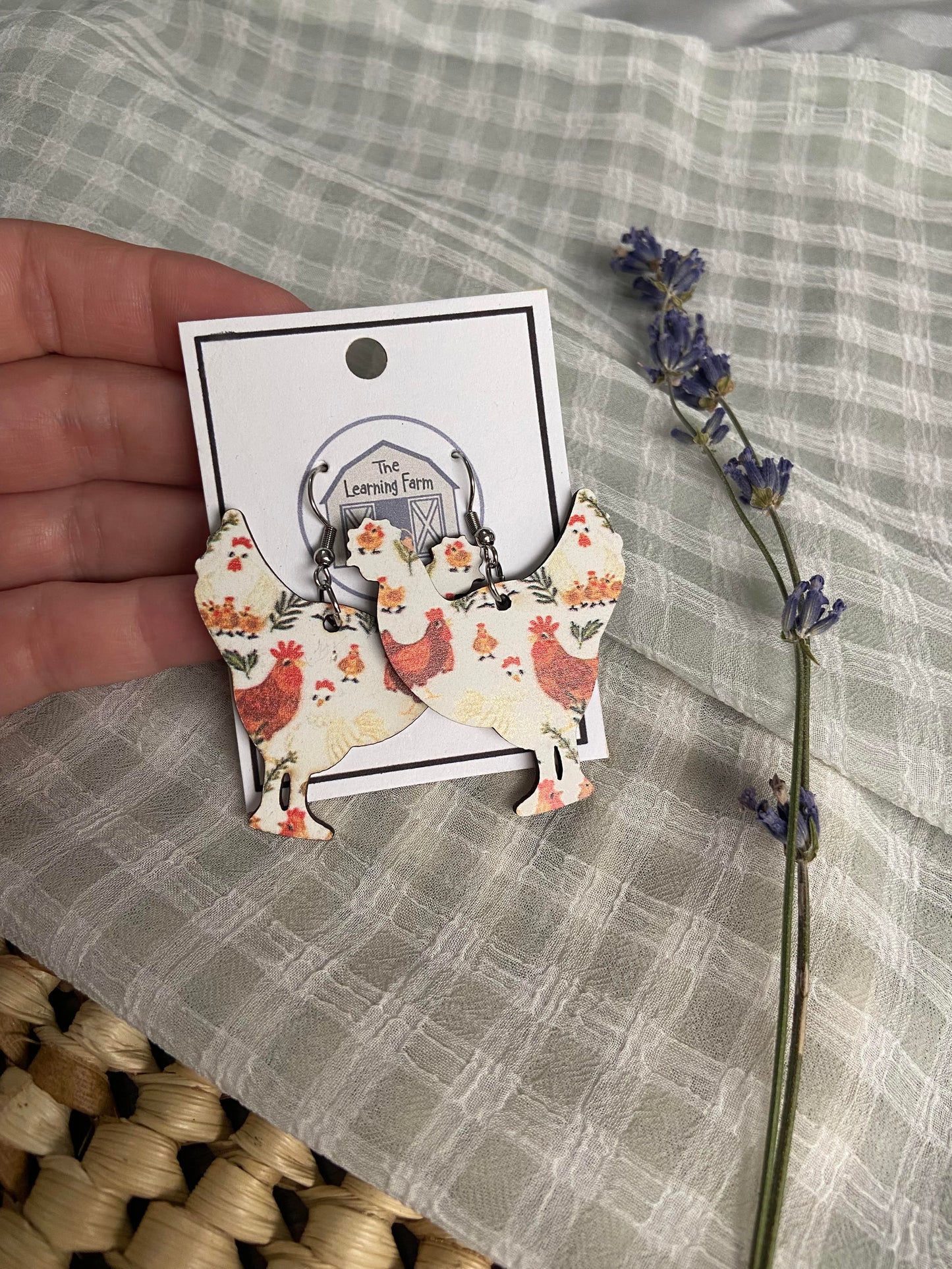 Chicken Earrings