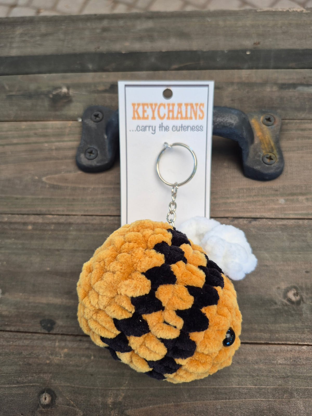 Crochet Bee Keychain