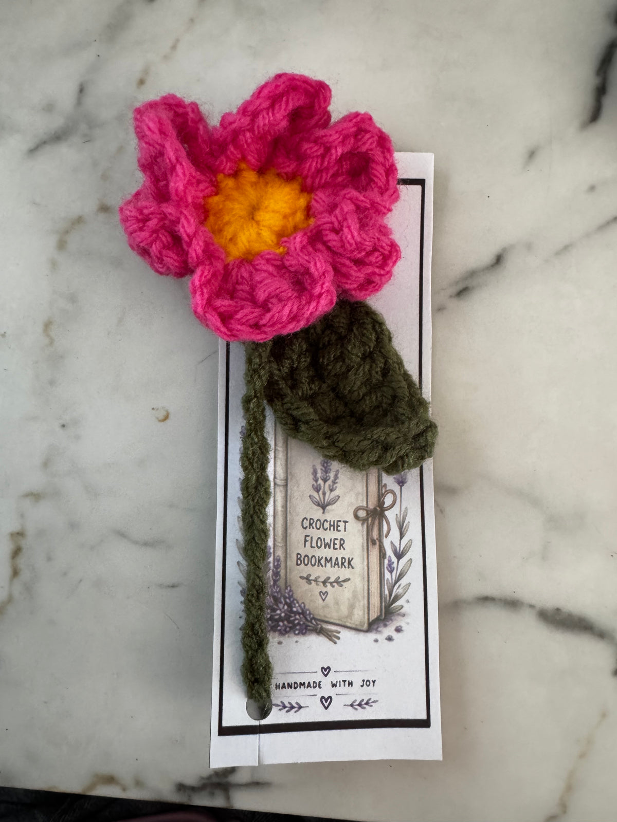 Crochet Flower Bookmark