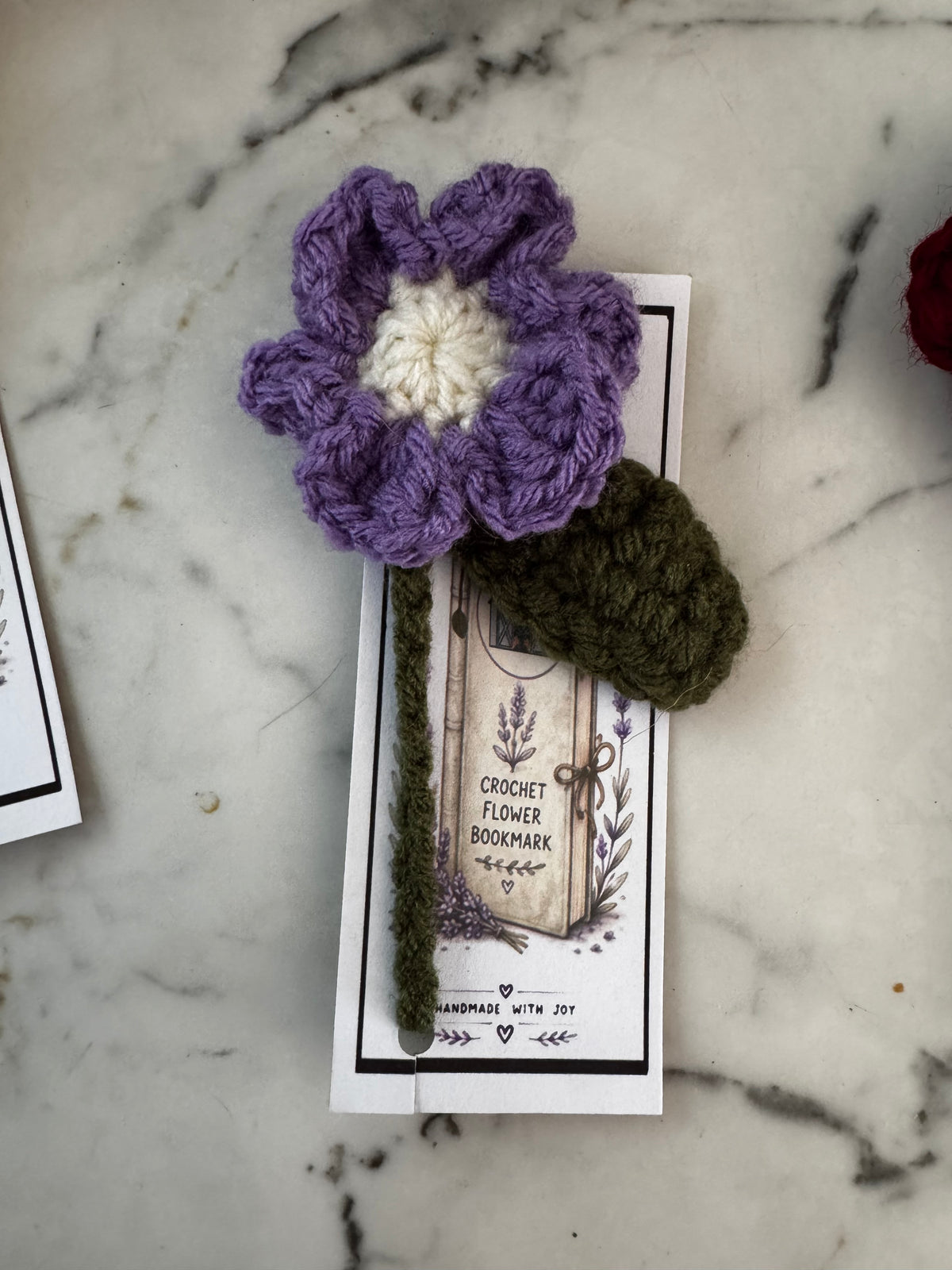 Crochet Flower Bookmark