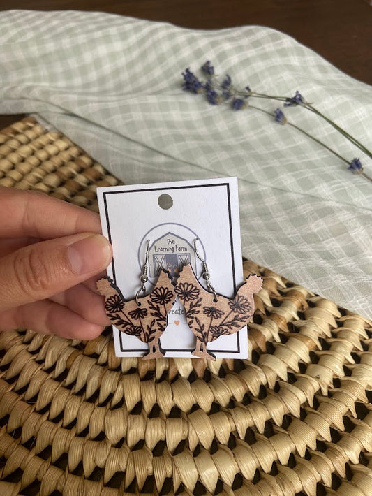 Stylish Chicken Earrings
