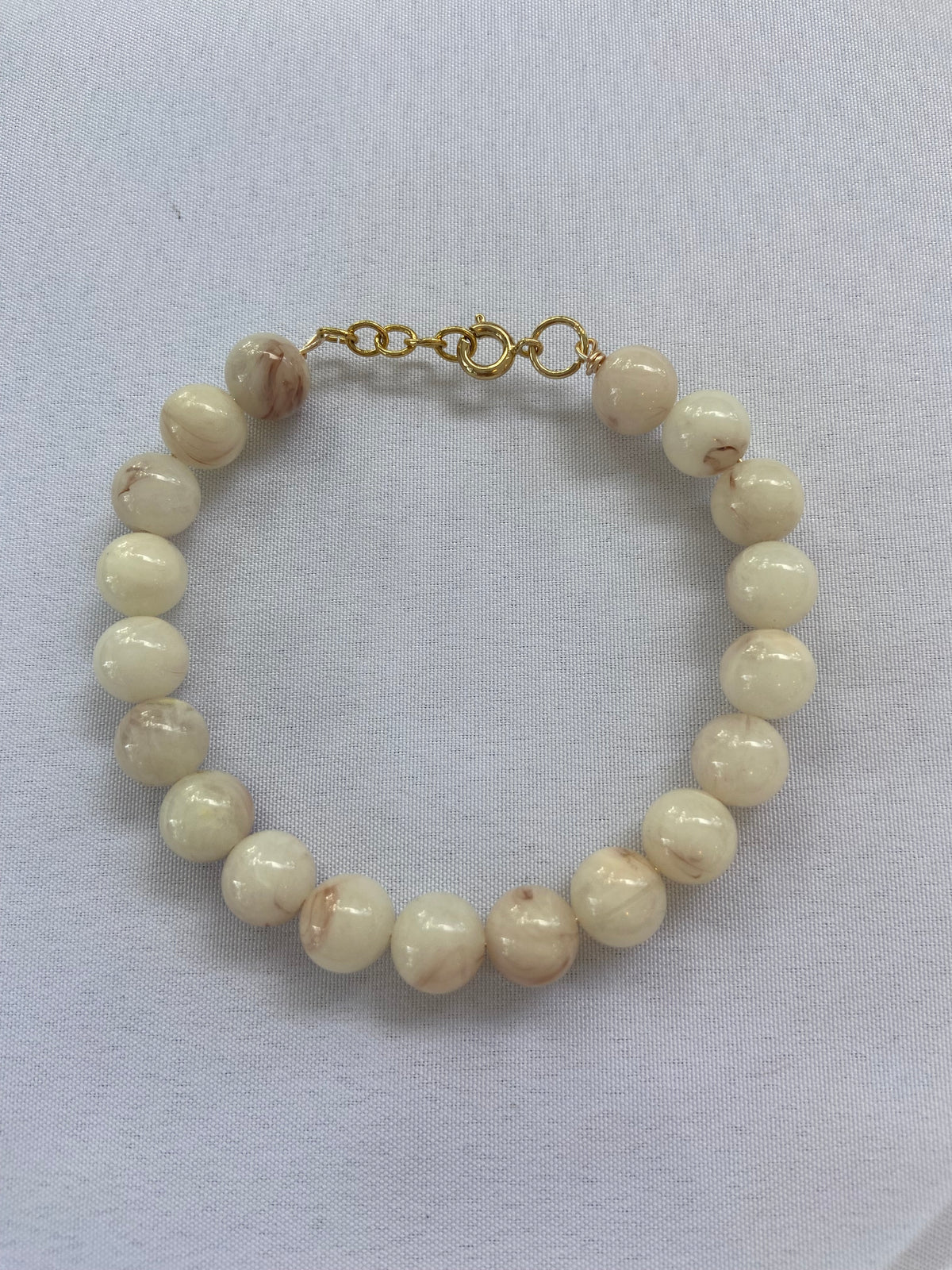 Handmade White Agate Bracelet
