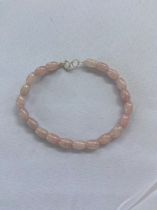 Handmade Rose Quartz Bracelet