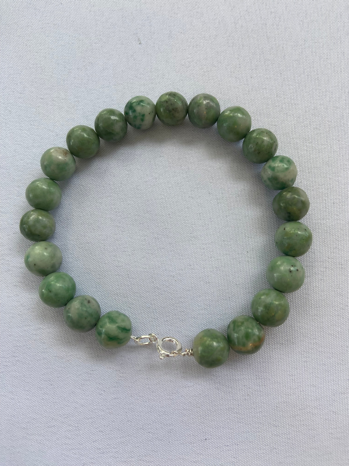 Handmade Green Jasper Bracelet