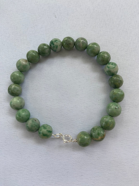 Handmade Green Jasper Bracelet